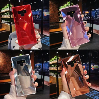 Laserové Zrkadlo Diamantový Obal Pre Samsung Galaxy A51 A71 A70 A50 A30 A40 A20 A9 A7 2018 S20 Ultra S10 S9 S8 Plus Note10 Bling Kryt
