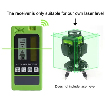 Laserový Prijímač Laserového Úrovni Detektor Prijímač pre Zelený Laser Úrovni Vertikálne Horizontálne vhodný len na náš vlastný laser úrovni