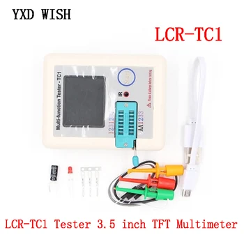 LCR-TC1 LCD Tranzistor Tester TFT Diódy Kapacitné LCR Meter ESR NPN PNP MOSFET Test LCR-TC1 Tester 3,5 palcový TFT Multimeter