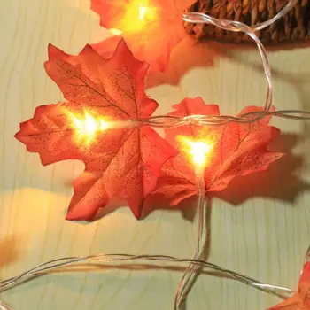 LED Javorové Listy 2and3 batérie Holiday Garden String Svetlá Svadobné Party Dekorácie pre Domov Vnútorné Svetlo Lampy