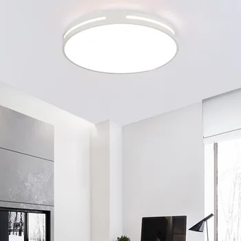 LED modernej Bielej a Čiernej farbe strop lightsLED moderné akryl kovový rám kolo ultra-tenký LED stropné svietidlo, LED lampy, stropné