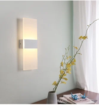 LED Nástenné Svietidlo 110V 220V vnútorné osvetlenie domov spálňa, nočné lampy, obývacia izba kuchyňa balkón uličkou chodby, zrkadlo predné lampy