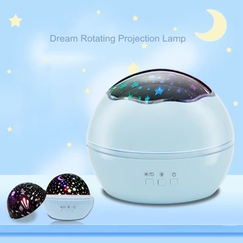 LED Projektor Nočné Svetlo Sky Star Master Rotujúce Deti detský Baby Spánku Romantický Mora Projekčnej Lampy