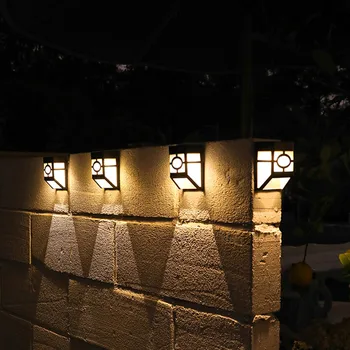 LED Solárne Nástenné Svetlo Retro Table Svetlo Vonkajšie Nepremokavé Vila Záhrada Nádvorie Chodby, Solárne Nástenné Svietidlo