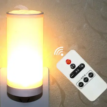 LED Svetlá pre Izba Vzdialené Nočné Svetlo Načasovanie Spálňa Suckle Lampa EÚ Plug 3 Farby Malé Lampy Zásuvky Nástenné Svietidlo pre Vnútorné Použitie