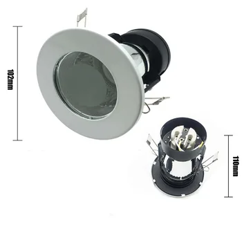 LED Zapustené Stropné Svietidlá, Montáž Rámu Rezať Dieru Kúpeľňa 70 mm 90 mm Vymeniteľná E26 E27 Bodové objímky Pätice Zariadenia