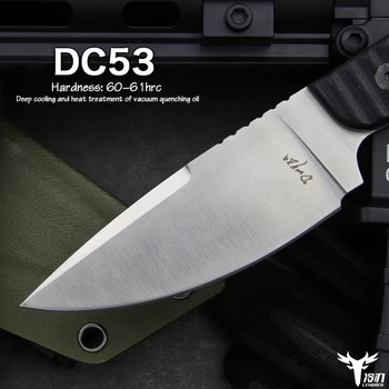 LENGREN DC53 ocele Vysokej tvrdosti malých rovno EDC nôž vonkajšie taktické lovecký nôž self-defense camping ostré Sabre
