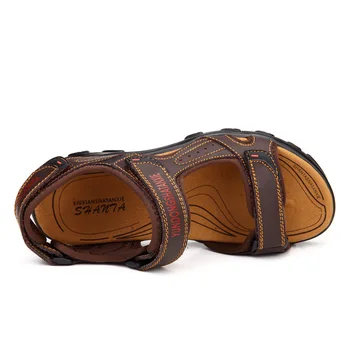 Letné Vonkajšie Sandál pre Človeka Anti-Klzké ženy sandále Páry Trekové Sandále Značky Dizajnér Unisex Kožené Športové Sandále