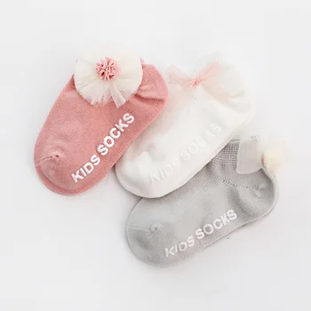 Leto jeseň nových non-slip Dieťa baby ponožky roztomilý módne čipky novorodenca ponožky deti, dievčatá poschodí ponožky ponožky čln