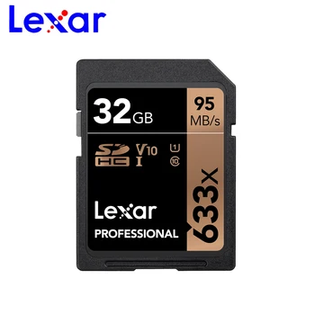 Lexar Originálne SD Pamäťová Karta 256 GB 128 GB 64 G 16GB 32GB UHS-I Flash Karty Vysokej Rýchlosti Až Max 95M Class10 Pre Kameru