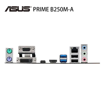 LGA 1151 Asus PRIME B250M-NA základnej Doske DDR4 2400MHz 64GB i5 i7 i3 PCI-E 3.0 Kompatibilný s HDMI Ploche B250 Mainboarad USB3.1 Používané