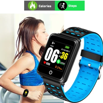 LIGE 2019 Nové Muži Ženy Smart Športové Hodinky Fitness Tracker Krokomer Krvný Tlak, srdcová frekvencia, Krvný oxy Monitor Smart Band+Box