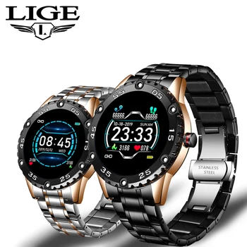 LIGE Nové Inteligentné Hodinky mužov A ženy, Športové hodinky Krvný tlak Spánku monitorovanie Fitness tracker pre Android a ios krokomer Smartwatch