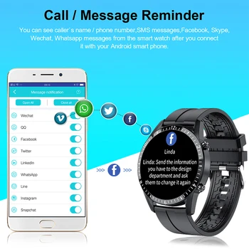 LIGE Smart Hodinky Telefón Celej Dotykovej Obrazovky a Šport Fitness Hodinky, Vodotesný IP67 Pripojenie Bluetooth Pre Android ios smartwatch Mužov