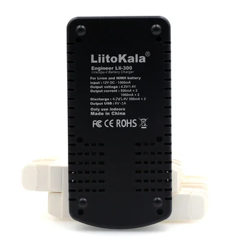 LiitoKala lii-300 LCD 18650 Batérie, Nabíjačky lii300 Pre 18650 26650 14500 10440 17500 1.2 V, AA, AAA Ni-MH Dobíjacie Batérie Späť