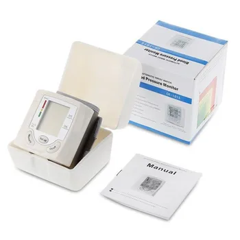 Loodom Automatické Digitálne Sphygmomanometer LCD Displej Zápästie Krvný Tlak Monito Srdce Biť Hodnotiť Pulz Meter Opatrenie Tonometer