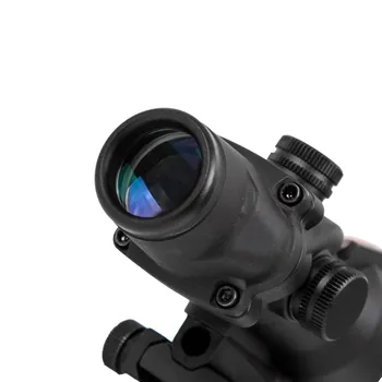 Lov Riflescope 4X32 Reálne Fiber Optics Red Dot Osvetlené Leptané Sklo Reticle Taktické Optickým Zameriavačom