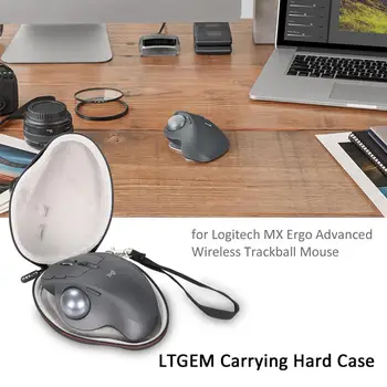 LTGEM EVA Ťažké Cestovné puzdro pre Logitech MX ERGO Pokročilá Bezdrôtová Myš Trackball