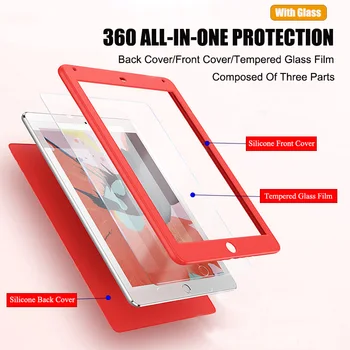 Luxusné 360 Plnú Ochranu Tablet Case For iPad Mini 4 A1538 A1550 Tvrdeného Skla Pre Ipad mini 5 2019 Shockproof Funda Kryt