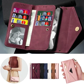 Luxusné Peňaženky, Kožené puzdro pre Xiao Mi 10 Lite Cc9 Xiomi Redmi K30 8a 7a Poznámka 9 9s 8 7 Pro Flip Držiteľa Karty Kryt Telefónu Ženy