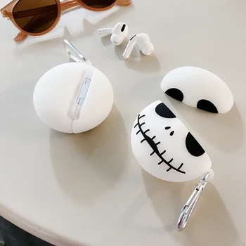 Luxusné Svetelný Bluetooth headset puzdro Pre Apple Airpods Pro Halloween Klaun tváre Silikónové Príslušenstvo Slúchadlá Prípade Box