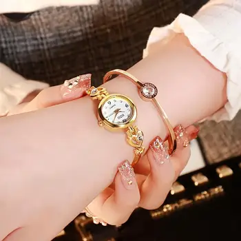 Luxusné Značky 2020 Zlaté Hodinky Ženy Náramok z Nerezovej Ocele Náramkové Hodinky Dámske Hodinky pre Ženy Móda Hodiny Reloj Mujer