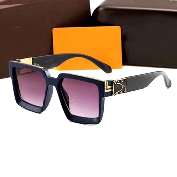 Luxusné Značky Dizajnér Námestie slnečné Okuliare Ženy Muži 2021 Vintage Pribrala Rámom Slnečné Okuliare Muž Oculos Lentes Gafas De Sol UV400