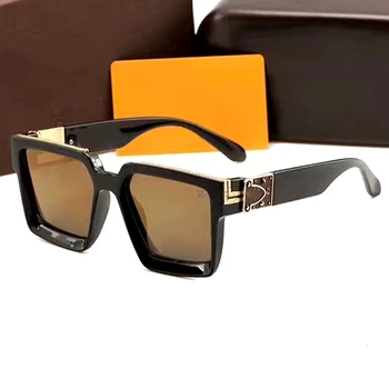 Luxusné Značky Dizajnér Námestie slnečné Okuliare Ženy Muži 2021 Vintage Pribrala Rámom Slnečné Okuliare Muž Oculos Lentes Gafas De Sol UV400