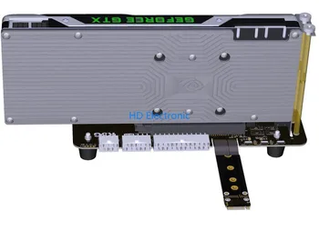 M. 2 tlačidlo M NVMe Externú Grafickú Kartu, Stojan, Držiak s PCIe3.0 x4 Stúpačky Kábla 25 cm 50 cm 32Gbs Pre ITX STX NUC VEGA64 GTX1080ti