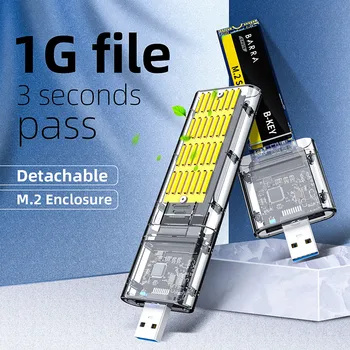 M2 SSD Prípade SATA Šasi, High-speed USB 3.0 Adapter 5Gbps Gen 1 SSD Disk Rámček Pre SATA M. 2 SSD NGFF B Kľúč