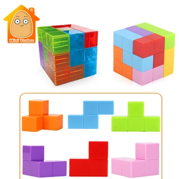 Magnetické Hračky Magnetické Dlaždice, Bloky Mini Magnetické Dizajnér Konštrukcia 3D Puzzle Kocky Vzdelávacie Hračky pre Deti, Dievčatá, Chlapcov