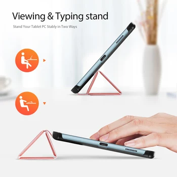 Magnetické puzdro pre Nový Samsung Galaxy Tab S6 Lite 10.4 2020 PU Kožené Trifold Stojan, Kryt pre Samsung Galaxy Tab S6 Funda