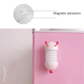 Magnetické Sacie Caterpillar LED Nočné Svetlo Skladacie Led Lampa Cartoon Hračka Darčeky Pre Deti detský Baby stolná Lampa