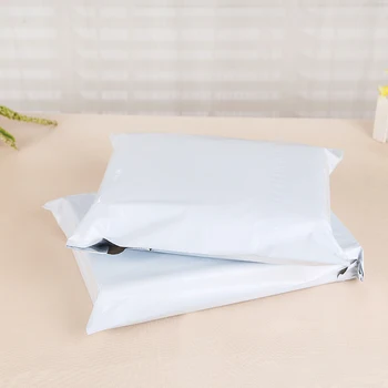 Maloobchod Biela 7 Veľkostí 100ks/Veľa Poly Mailer Mailing Balenie Vrecko Kuriérskou Tašky Obálky Plastové Odosielateľov Package Taška