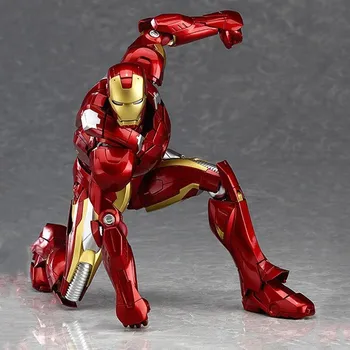 Marvel Ironman 217 Anime Postavy Avengers: Vek Ultron Akcie Pohyblivé Hračky Figma Zberateľ Spiderman Thor Iron Man Model 16 cm