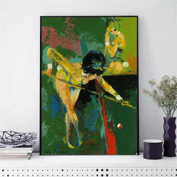 Marylins Monroes Hrať Biliard Portrét Sexy Žena Plátno Maľovanie Spálňa Decor Moderné Nástenné Art Olejomaľba Plagát Obrázok