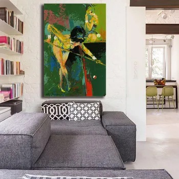 Marylins Monroes Hrať Biliard Portrét Sexy Žena Plátno Maľovanie Spálňa Decor Moderné Nástenné Art Olejomaľba Plagát Obrázok