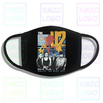 Maska U2 Zoo Tv Tour 1991 Streetwear Veľkosti S-3Xl Umývateľný Opakovane Maska Pre Unisex Čierna