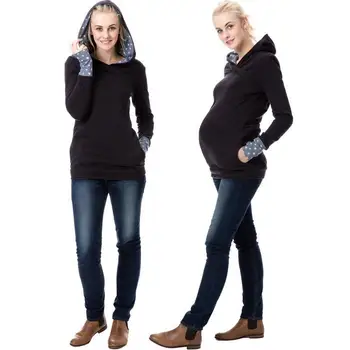 Materskej Dojčenie Mikina S Kapucňou Na Jeseň Zima Tehotné Ženy Oblečenie Laktácie Oblečenie Dojčiace Matky Topy T Tričko