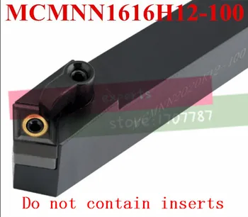 MCMNN1616H12-100,40 stupňov extermal otáčania nástroja Výrobné výstupy, Pre CNMG1204 Vložte peny,nudné, bar,cnc stroja