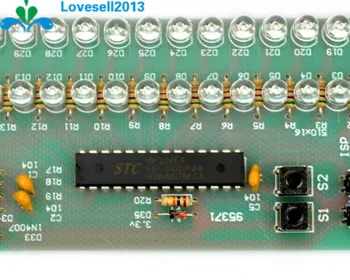 MCU Nastaviteľné Zobrazenie Vzor LED VU Meter Indikátor Úrovne 16 LED Dual Channel