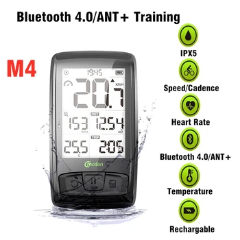 Meilan M2 M4 Bezdrôtový Požičovňa Rýchlomer Bluetooth ANT+ Bike Počítača Monitora Srdcovej frekvencie Snímač Rýchlosti Kadencie na Bicykli Stopky