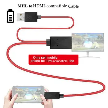 MHL konektor Micro USB-HDMI 1080P HD TV Kábel, Adaptér Pre Android D7U8