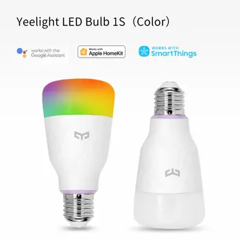 Mijia Yeelight 1S Smart LED Žiarovka Farebné 800 Lúmenov 10W E27 Citrón Smart Lampa 1S Pre Mi Domov App Biela/RGB