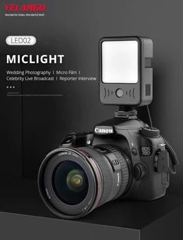 Mikrofón Nahrávanie LED Video Svetlo 2000mAh vstavanej Batérie Typu C Nabíjanie 6500K s Fotografiou pre Tiktok Vlogging