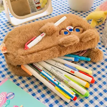 Milkjoy Študent Školy Roztomilý Ceruzka Taška Kawaii Medveď Japonsko Kórea Módne Veľkú Kapacitu Pero Box Dievčatá Kozmetické Prípadoch Držiteľ