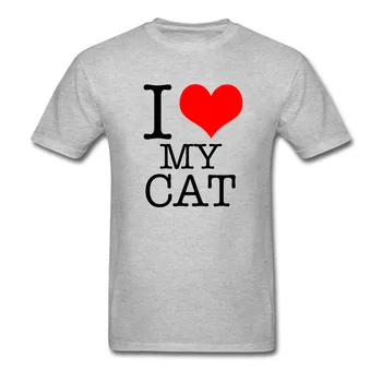 Milujem Moju Mačku Lacnejšie List Vytlačiť T-Shirt pánske Prírodné Alan Walker Žiadne Tlačidlo, Stálofarebné T Shirt Letné Topy Mikina