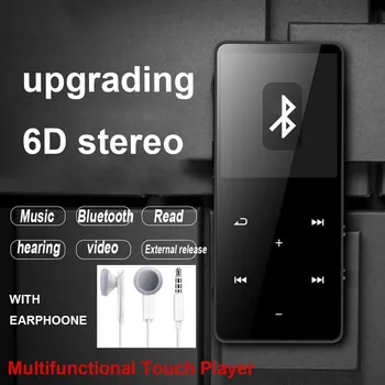 Mini Bluetooth, MP3, MP4 Prehrávač 4 GB S FM Media Dotykové Tlačidlo Sport, Hudbu, Reproduktory, USB Hi-fi Prehrávač Hudby Pomocou sd karty