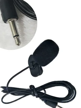 Mini Golier Mikrofón 2,5 M pre autorádia Jasné, Horúce Predaj PC, Notebook, Čierna, Mikrofón s 3,5 mm S USB Kábel Anti-vietor Spp