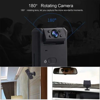 Mini Kamera 4K WIFI HD 1080P IP kamera, Bezdrôtové Zabezpečenie Baby Monitor Videokamera Infračervené pre Nočné Videnie pre skryté TF Smart Home